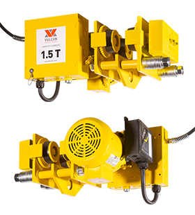Vulcan electric trolley front and back