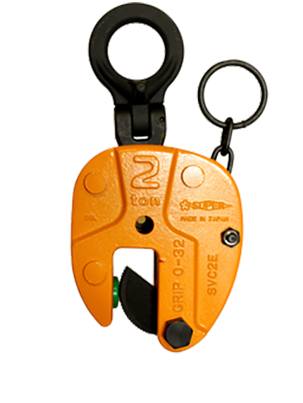 Vertical lifting clamp with universal shackle (SVC-E)
